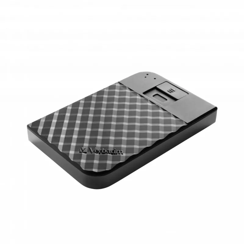 Verbatim Fingerprint Secure prenosný pevný disk 2TB, 2 TB, 3.2 Gen 1 (3.1 Gen 1), čierny
