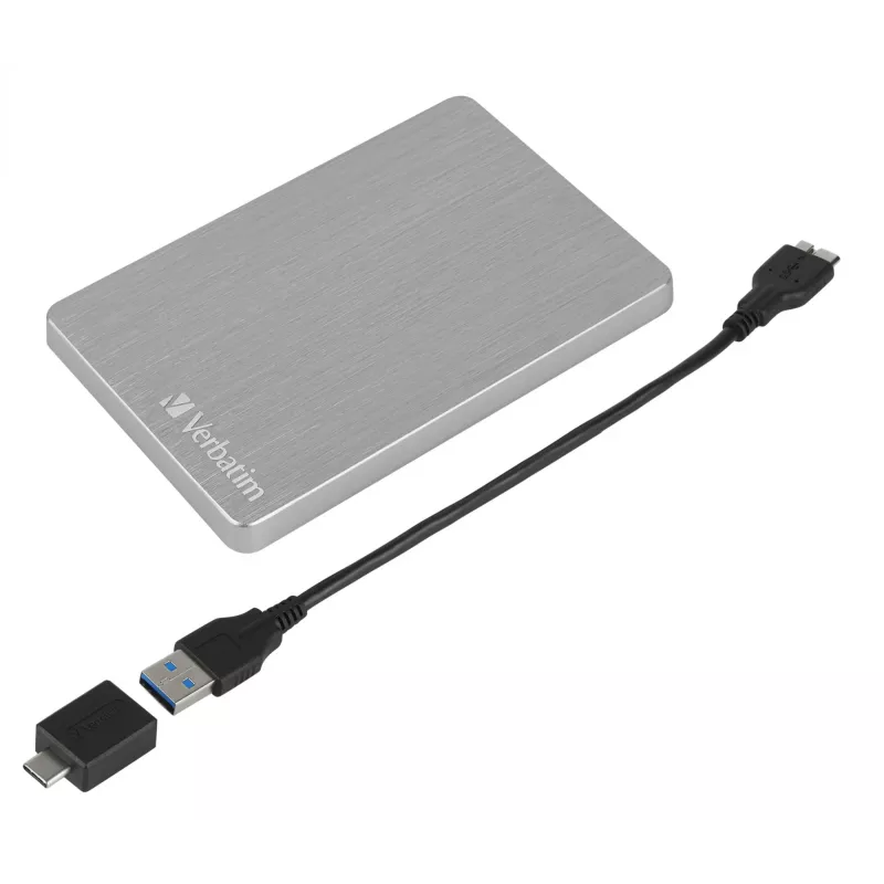 Verbatim Store 'n' Go ALU tenký prenosný pevný disk 2 TB strieborný