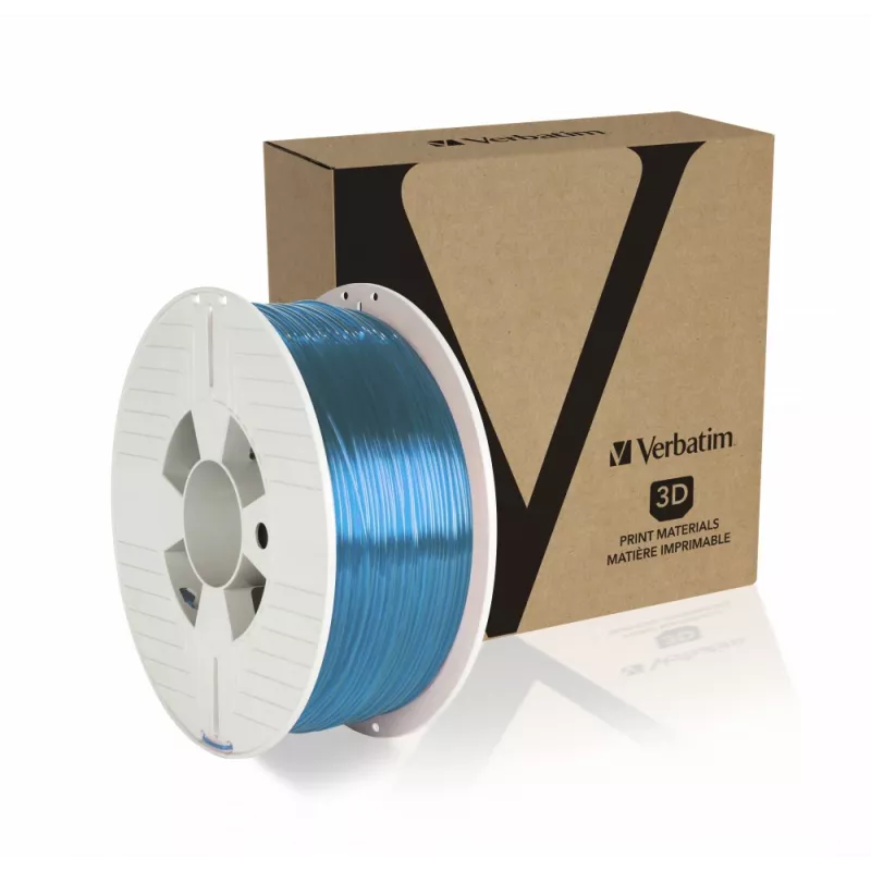 Verbatim 55056 3D tlačový materiál polyetyléntereftalátglykol (PETG) modrý, transparentný 1 kg