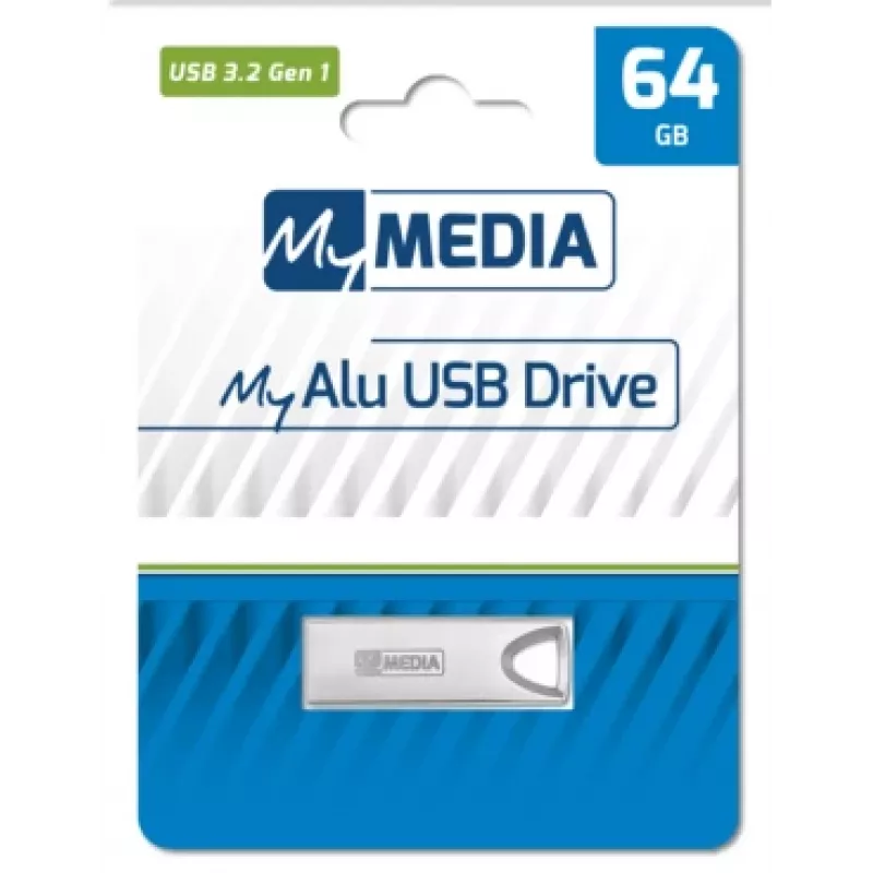 MyMedia MyAlu USB 3.2 Gen 1 USB kľúč 64 GB USB Type-A 3.2 Gen 1 (3.1 Gen 1) strieborná