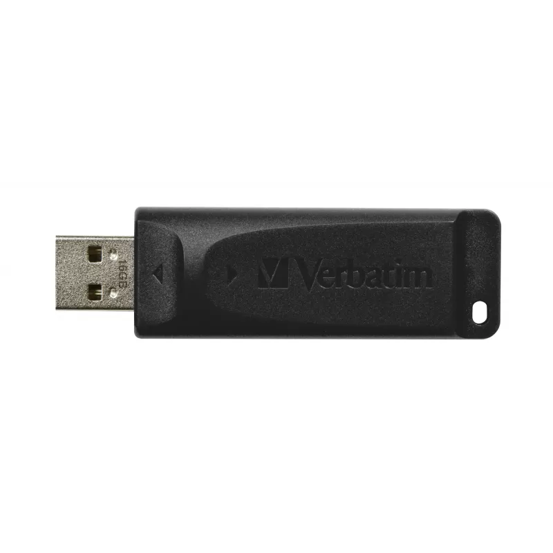 Verbatim Slider – USB kľúč 16 GB – čierny, 16 GB, USB Type-A, 2.0, 10 MB/s, posuvný, čierny