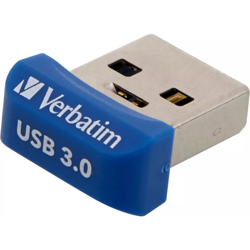 Verbatim Store 'n' Stay NANO – USB 3.0 kľúč 32 GB – modrá, 32 GB, USB Type-A, 3.2 Gen 1 (3.1 Gen 1), krytka, 3 g, modrá