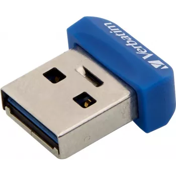 Verbatim Store 'n' Stay NANO – USB 3.0 kľúč 64 GB – modrá, 64 GB, USB Type-A, 3.2 Gen 1 (3.1 Gen 1), krytka, 3 g, modrá