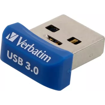 Verbatim Store 'n' Stay NANO – USB 3.0 kľúč 64 GB – modrá, 64 GB, USB Type-A, 3.2 Gen 1 (3.1 Gen 1), krytka, 3 g, modrá