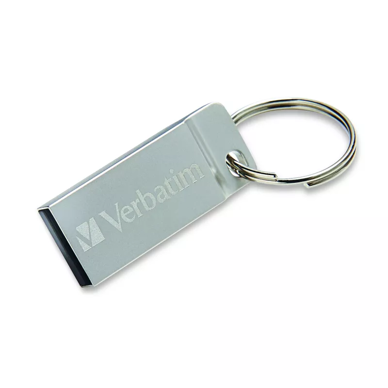 USB kľúč VERBATIM Metal Executive 16 GB, USB 2.0 Type-A, strieborný, bez krytky