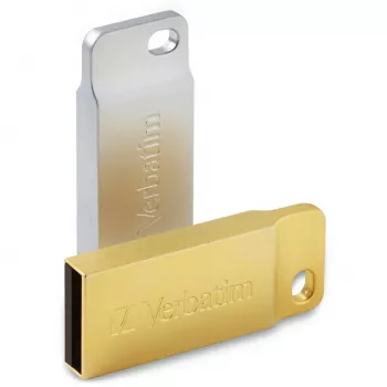 Verbatim Metal Executive – USB kľúč 32 GB – strieborná, 32 GB, USB Type-A, 2.0, bez krytky, 3,6 g, strieborná