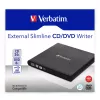 Verbatim Slimline CD/DVD optická mechanika DVD-RW čierna