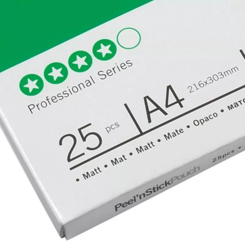 GBC laminovacia fólia A4 samolepiaca matná 75 mikrónov, lesklá, A4, 0,15 mm, 25 ks