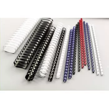 GBC CombBind viazacie hrebene 25 mm A4 21R, čierna, 240 listov, polyvinylchlorid (PVC), A4, 2,5 cm, 236 mm