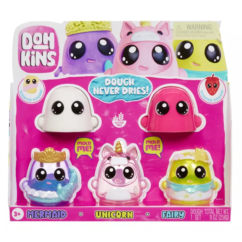 MGA Entertainment DohKins Fantasy Pack - sortiment 1, modelovacia hmota, viacfarebná, dieťa, chlapec/dievča, 3 roky, 99 rokov
