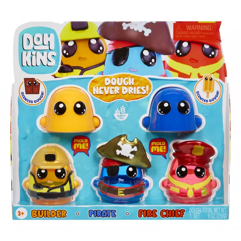 MGA Entertainment DohKins Hero Pack - sortiment 1, plastelína, viacfarebná, dieťa, chlapec/dievča, 3 roky, 99 rokov