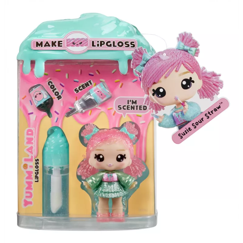 MGA Entertainment Yummiland Lip Gloss bábika séria 2 - Lakritz (Susie Sour Straw)