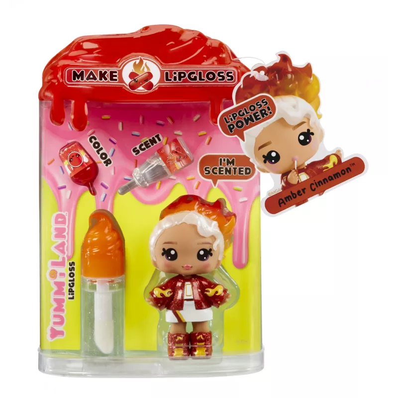 MGA Entertainment Yummiland Lip Gloss bábika séria 2 - Cinnamon Spice (Amber Cinnamon)