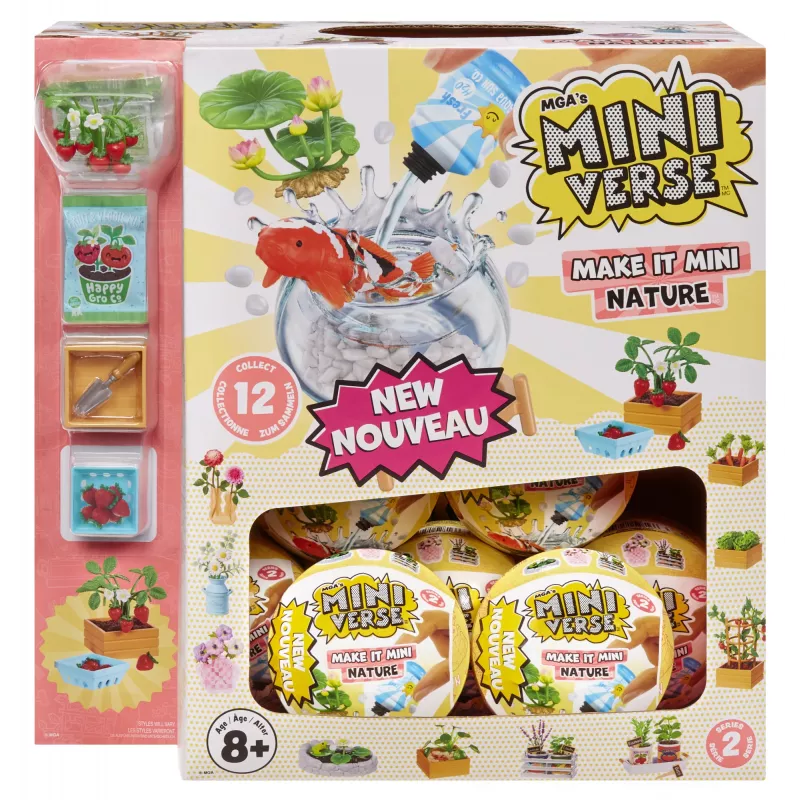 Miniverse MGA's - Make It Mini Nature séria 2 v PDQ, 8 rokov, viacfarebné, plast
