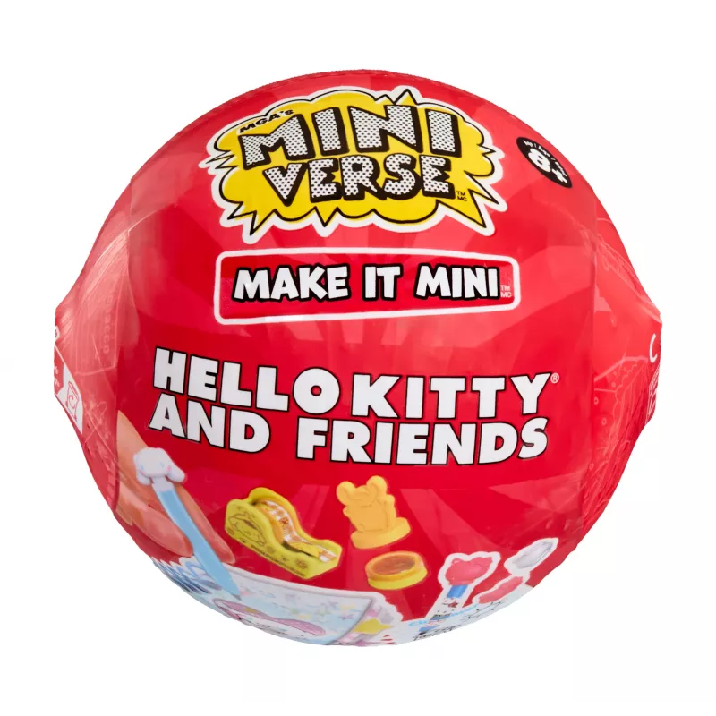 Miniverse Make It Mini Hello Kitty and Friends séria 3, 8 rokov, Hello Kitty, viacfarebná, plast, živica