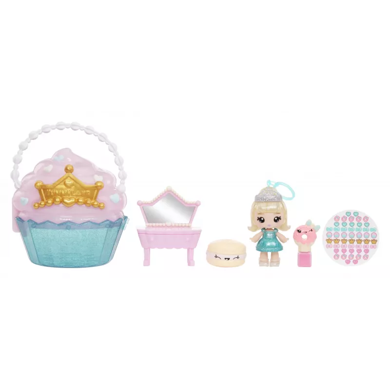MGA Entertainment Yummiland Beauty Bag sada + Lip Gloss bábika - Cupcake Beauty Bag