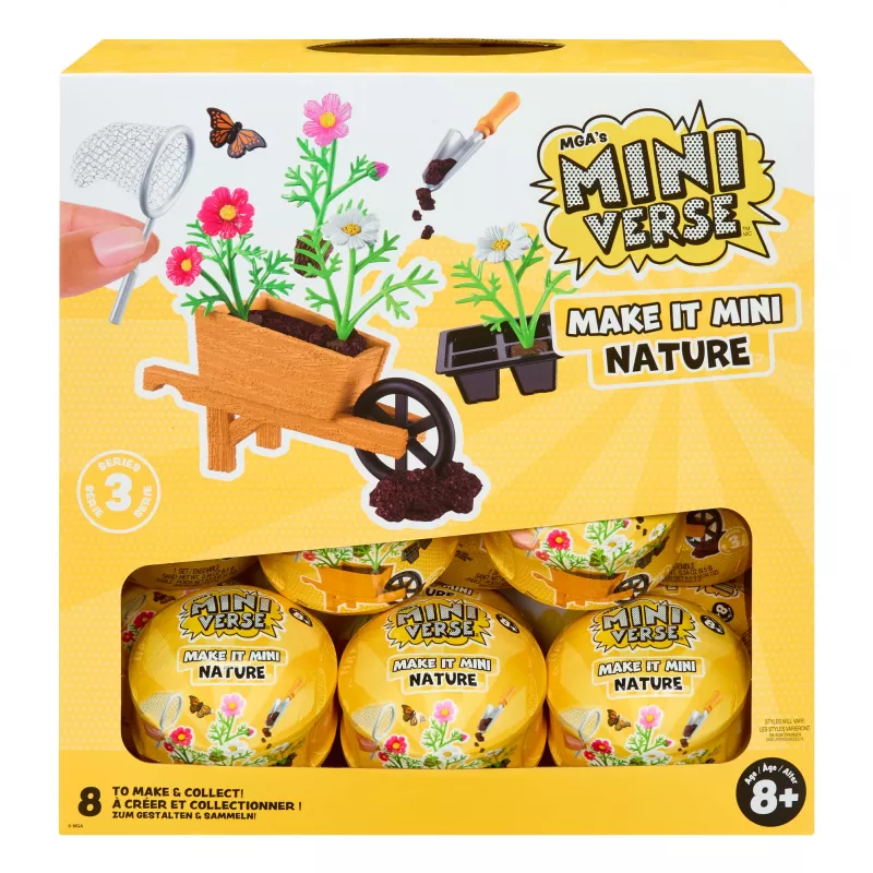 Miniverse Make It Mini Nature - séria 3, 8 rokov, viacfarebné, plast