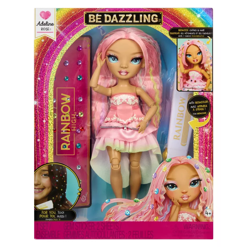 Rainbow High Be Dazzling módne bábiky - Adeline Rose (Pink)