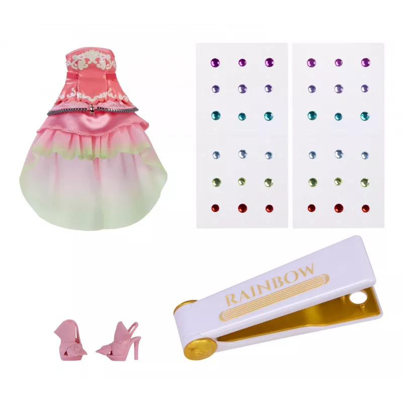 Rainbow High Be Dazzling módne bábiky - Adeline Rose (Pink)