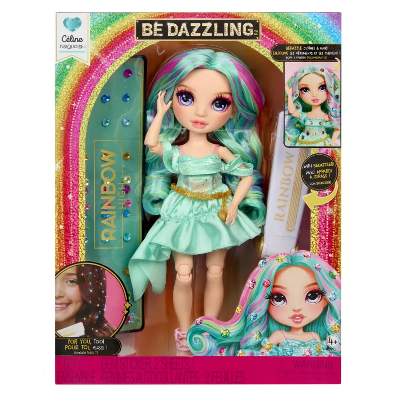 Rainbow High Be Dazzling módne bábiky - Celine Türkis (Teal)