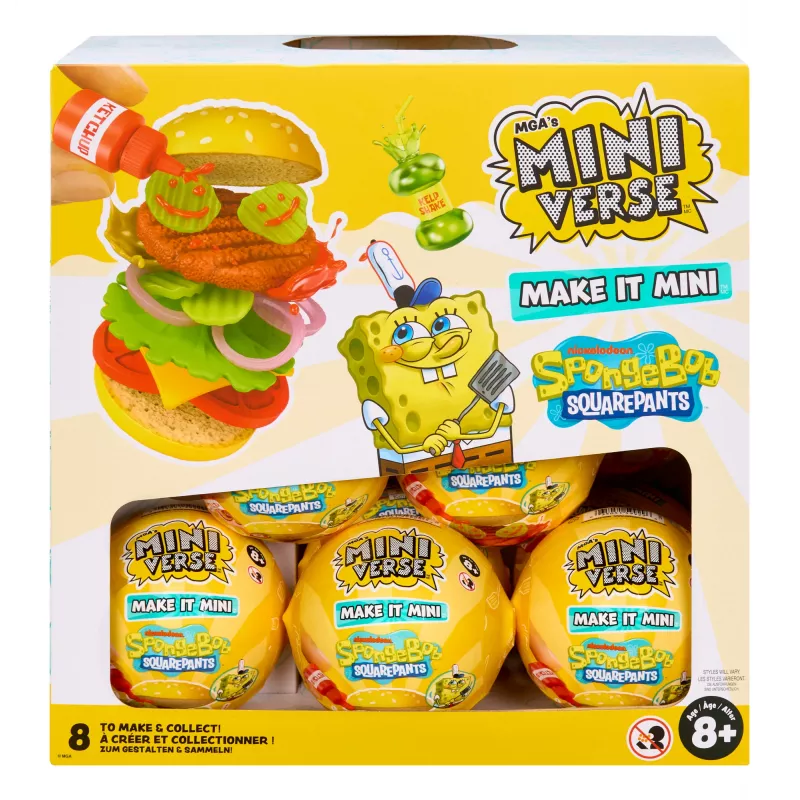 Miniverse Make It Mini SpongeBob SquarePants, 8 rokov, viacfarebné