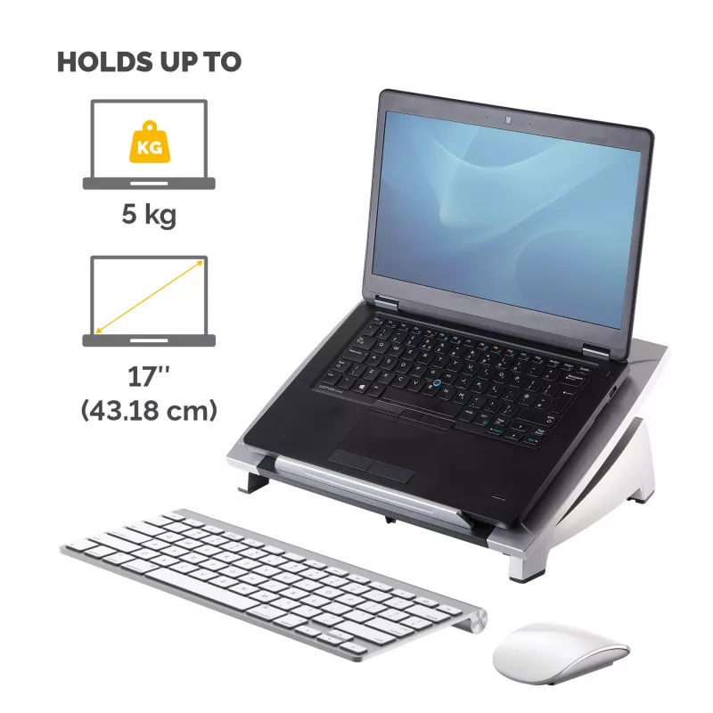 Fellowes Office Suites podstavec na notebook, čierny, 43,2 cm (17 palcov), 5 kg, 140 - 190 mm, 382 mm, 290 mm