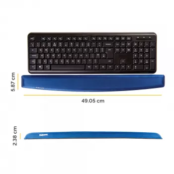Fellowes 9178401 podložka pod zápästie gél, polyuretán modrá