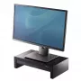 Fellowes podstavec na počítačový monitor s 3 nastaveniami výšky - Designer Suites podstavec na monitor s priehradkou - ergonomicky nastaviteľný podstavec na monitor pre počítač - max. hmotnosť 18 kg / max. veľkosť 21 palcov - čierny/perlovo biely