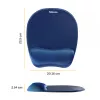 Fellowes Memory Foam podložka pod myš/opora zápästia zafírová
