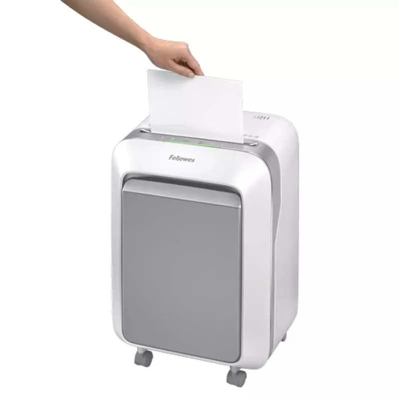 Fellowes LX Series Powershred LX21 Skartovačka mikrostrih sivá, biela