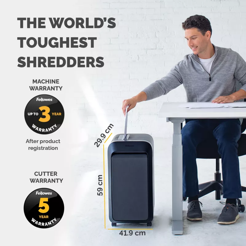 Fellowes LX Series Powershred LX220 Skartovačka 65 dB čierna