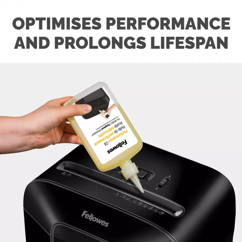 Fellowes Powershred mazivo na skartovačky (355 ml), mazací olej, 0,355 l, žltá, 90 mm, 35 mm, 20 mm