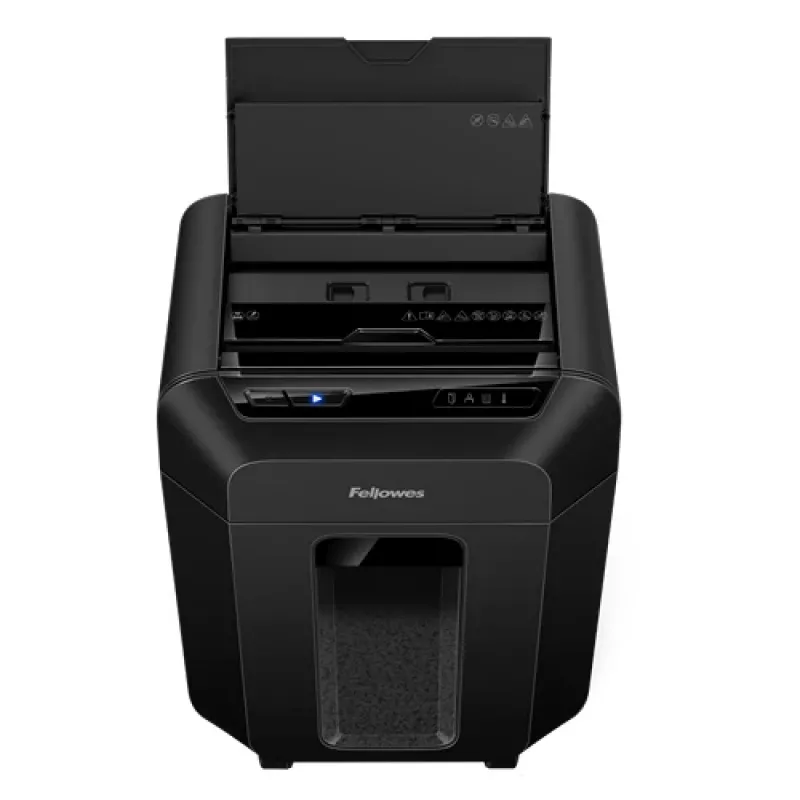 Fellowes Automax 80M Skartovačka čiastočný rez 22 cm čierna