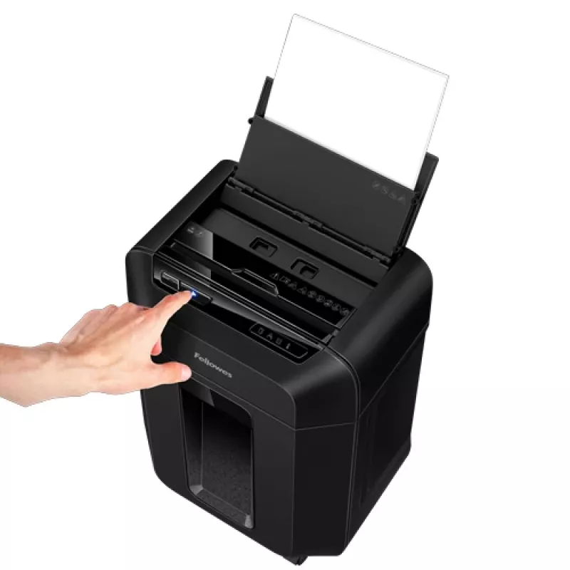 Fellowes Automax 80M Skartovačka čiastočný rez 22 cm čierna