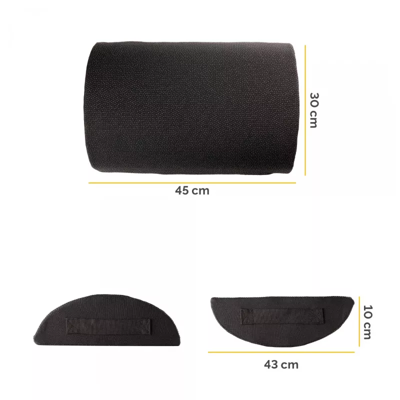 Fellowes podnožka pod stôl Breyta opierka nôh, čierny, polyester, 45 cm, 30 cm, 450 mm, 300 mm