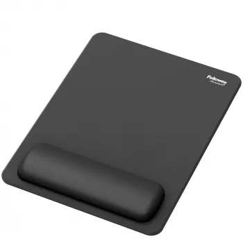 Fellowes Breyta XL podložka pod myš s opierkou zápästia XL podložka pod myš s opierkou zápästia s antibakteriálnou ochranou ergonomická podložka pod myš čierna