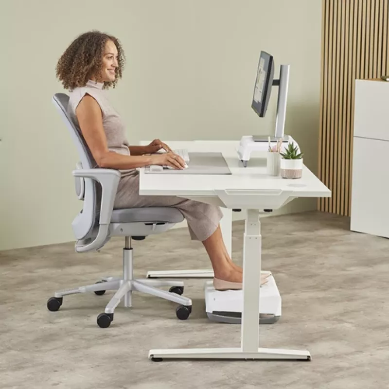 Fellowes opierka zápästia Breyta Palm Rest s antibakteriálnou ochranou ergonomická opierka zápästia Sand