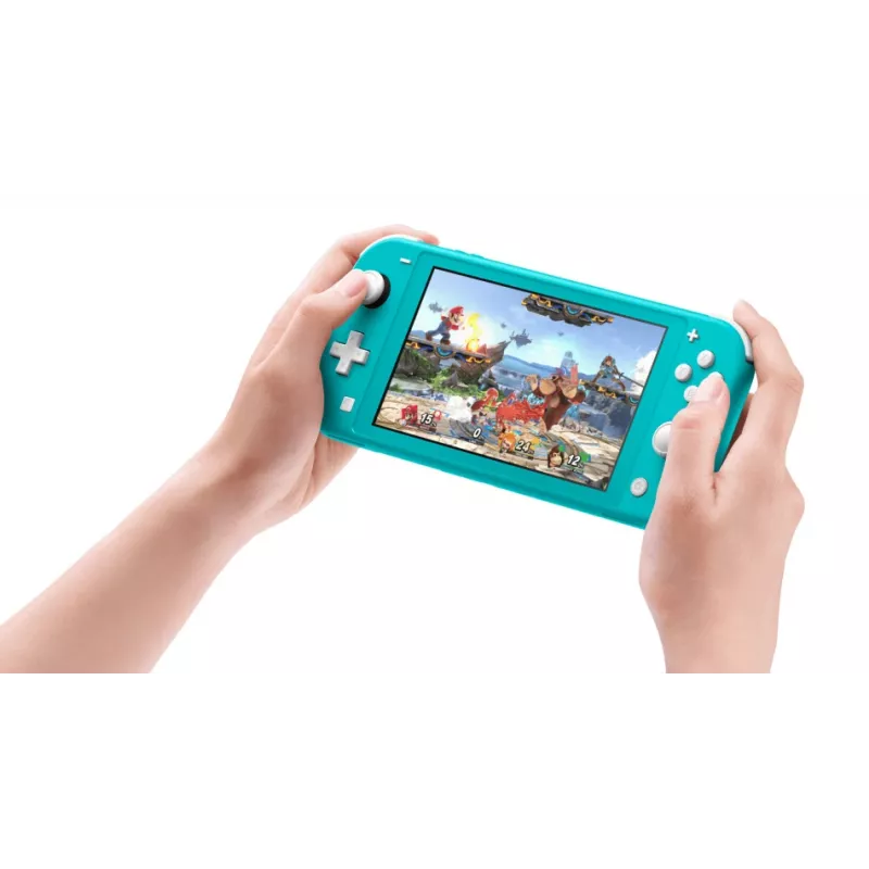 Nintendo Switch Lite, Nintendo Switch, NVIDIA Tegra, tyrkysová, analógový / digitálny, krížový ovládač, tlačidlá