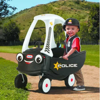 Little Tikes Tikes Patrol policajné auto, 1,5 roka, 4 kolesá, plast, čierna, biela, potrebné batérie
