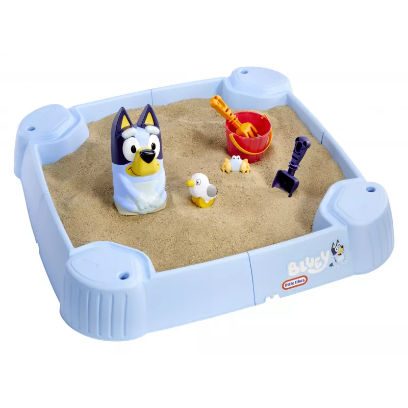 Little Tikes Bluey Beach Day pieskovisko, štvorcové, plast, modrá, pieskovisko