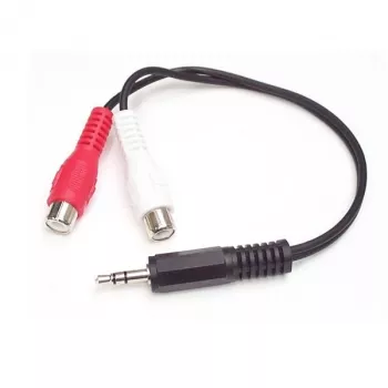 StarTech.com 6in stereo audio kábel – 3,5 mm konektor samec na 2x RCA konektor samica