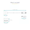 StarTech.com 2-na-1 RJ45 rozbočovací káblový adaptér – samica/samec, 10/100Base-T(X), Cat5e, sivý, polyvinylchlorid (PVC), 0,33 m, konektor samec/samica