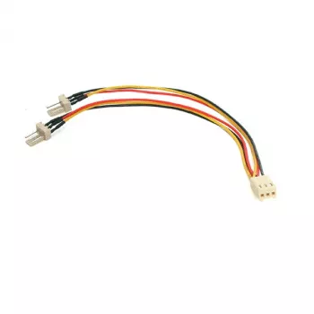 StarTech.com 15,24 cm napájací rozbočovací kábel ventilátora TX3, Molex (3-pinový), Molex (3-pinový), 0,152 m, konektor samec, konektor samica, rôzne farby, biely