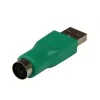 StarTech.com náhradný adaptér PS/2 myš na USB – samica/samec, PS/2, USB, zelená