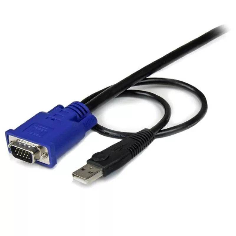 StarTech.com 10 ft ultra tenký USB VGA 2-in-1 KVM kábel, 3 m, VGA, čierna, USB, USB A + VGA, VGA