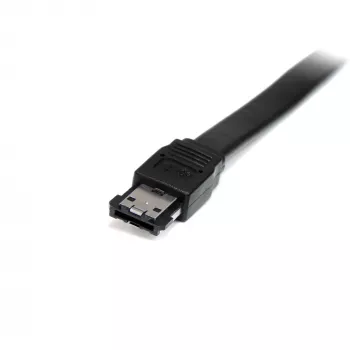 StarTech.com 1,8 m tienený externý eSATA kábel samec/samec, 1,8 m, eSATA, eSATA, eSATA, konektor samec/konektor samec, čierna