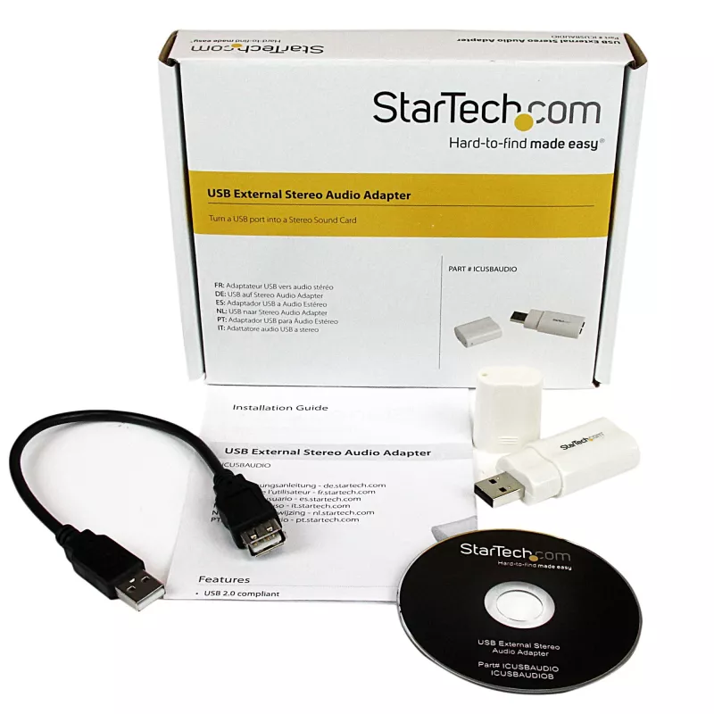 StarTech.com prevodník USB na stereo audio adaptér