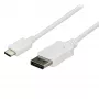 StarTech.com 1,8m kábel USB-C na DisplayPort 1.2 4K 60Hz – adaptérový kábel USB-C na DisplayPort HBR2 – DP Alt Mode na DP monitor video kábel – kompatibilný s Thunderbolt 3 – biely