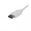 StarTech.com 1,8m kábel USB-C na DisplayPort 1.2 4K 60Hz – adaptérový kábel USB-C na DisplayPort HBR2 – DP Alt Mode na DP monitor video kábel – kompatibilný s Thunderbolt 3 – biely