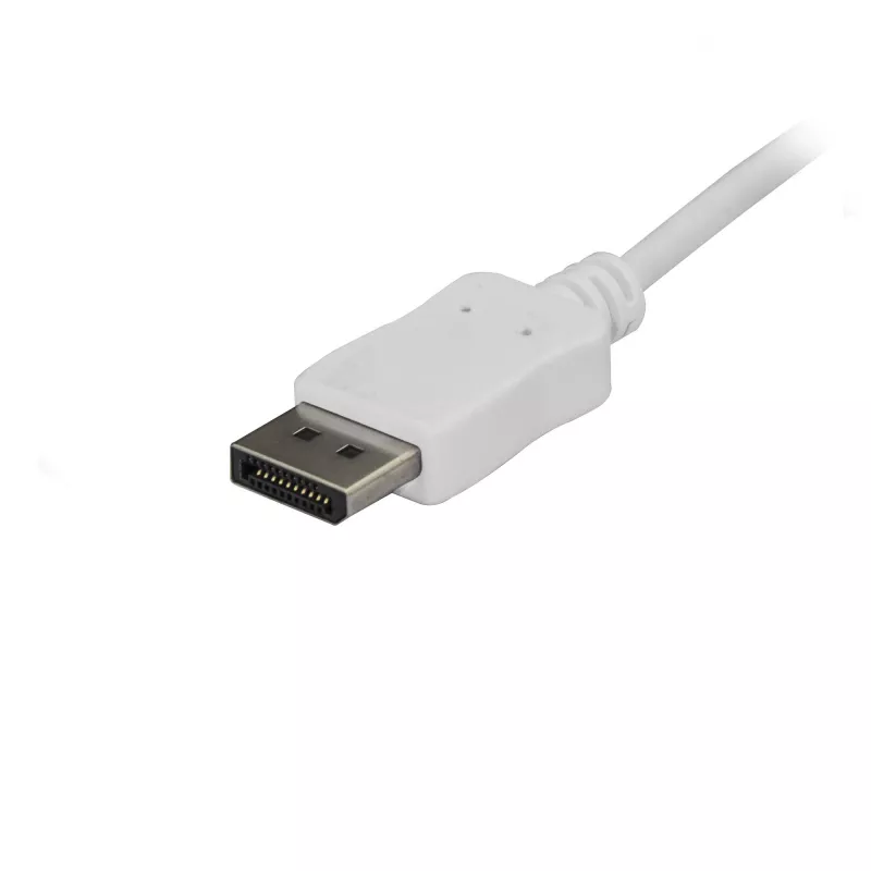 StarTech.com 1,8m kábel USB-C na DisplayPort 1.2 4K 60Hz – adaptérový kábel USB-C na DisplayPort HBR2 – DP Alt Mode na DP monitor video kábel – kompatibilný s Thunderbolt 3 – biely